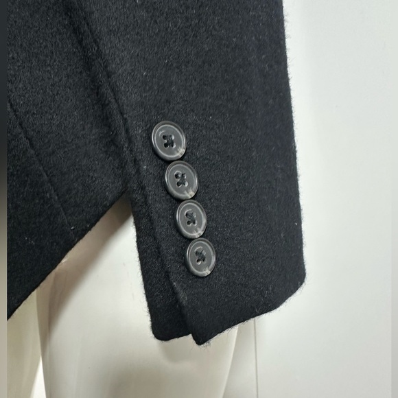Ralph Lauren Sport Size 8 Black 100% Wool Tailcoat Tailored Blazer Women's - Picture 10 of 16